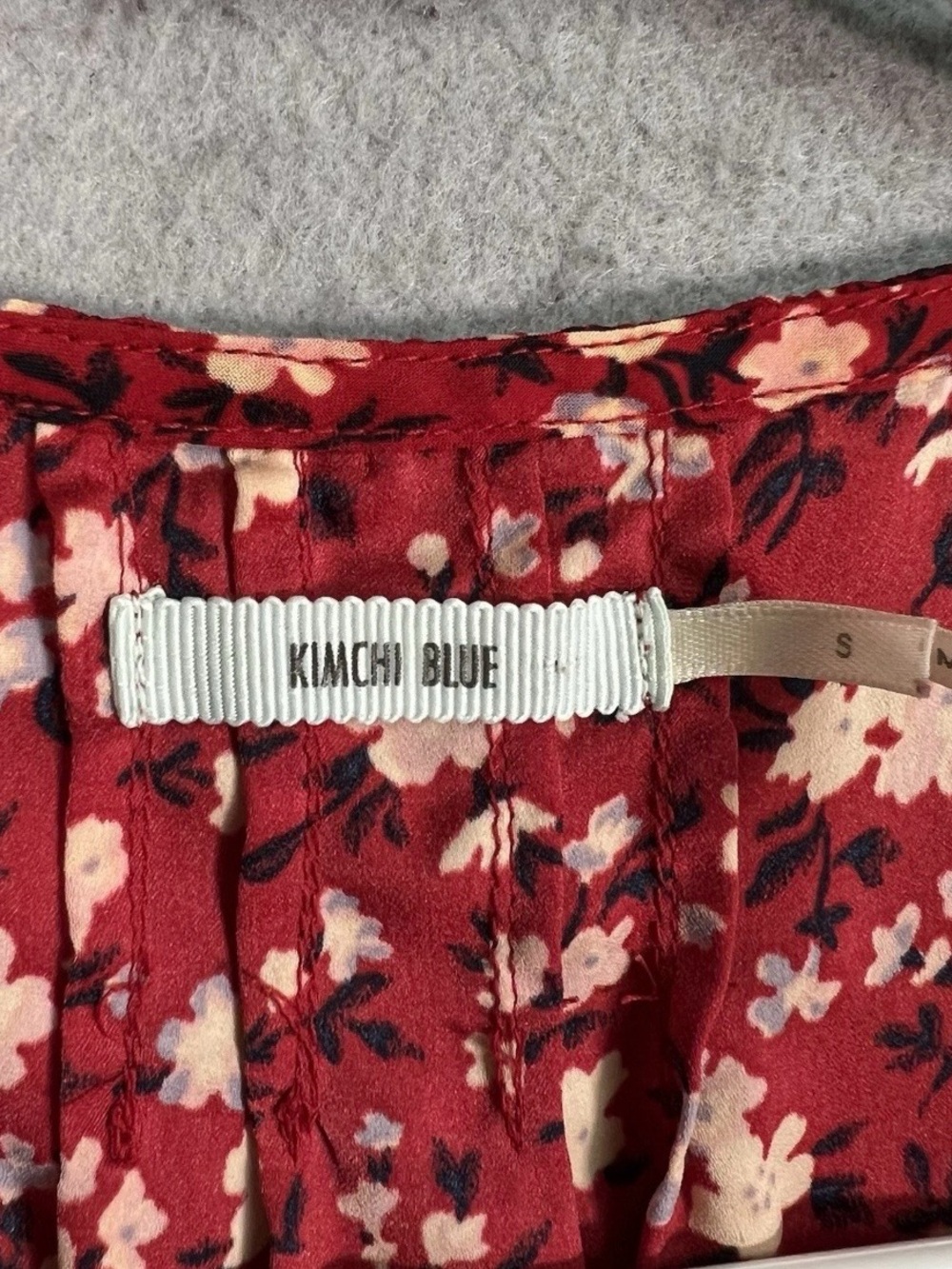 Kimchi Blue Red Floral Tie-Front Mini Dress - Picture 7 of 8